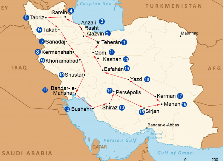 Viajar a Irán al completo: del Mar Caspio al Golfo Pérsico